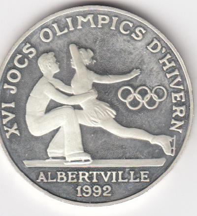 Beschrijving: 20 Diners S-OLYMPIC 92 FIG.SKATING